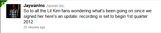 jaywan Lil Kim To Start Recording 5th Album In 2012